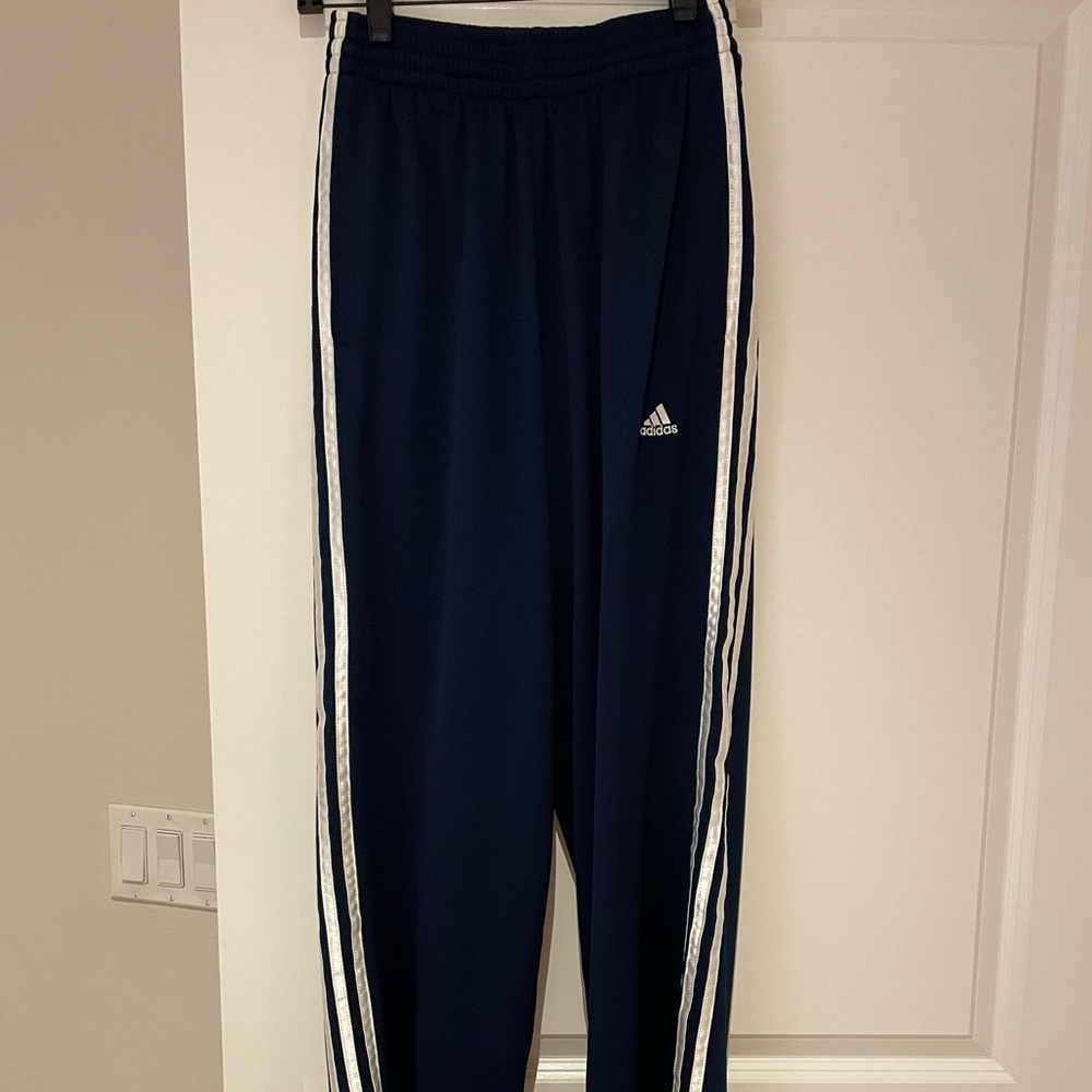 Adidas classic blue track men pants in size S